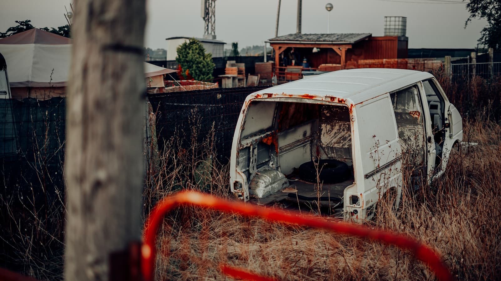 An old worn-out work van due for replacement